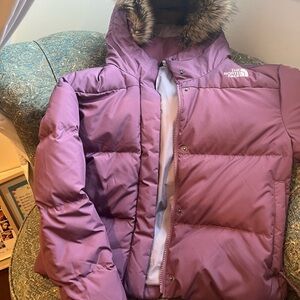 Girls new The North Face Purple Puffer Jacket